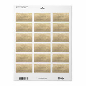 未来のミセス・シャンパーニュ金ゴールド・ライツ結婚ズ ラベル (フルシート)