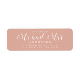 未来のミセス・スクリプト・ダスティピンク ラベル