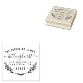 未来のミセス・スクリプ素朴ト差出人住所 ラバースタンプ (押印)