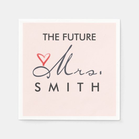 未来のミセス スタンダードカクテルナプキン (正面)