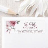 未来のミセス・ダスティバラフローラリターンアドレス ラベル (インサイチュ)