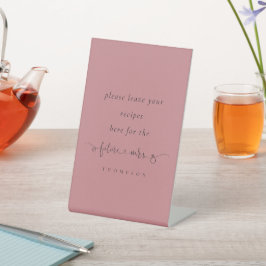 未来のミセス・ダスティバラブライダルシャワーレシピはこちら 台座サイン