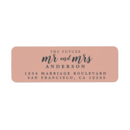 未来のミセス・ダスティー・ピンク結婚ズ差出人住所 ラベル