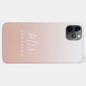 未来のミセス・ダスティ・ピンク・シック・スグラデーションクリプト・ブライド Case-Mate iPhoneケース (裏面(横))