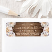 未来のミセス・ダリアの花結婚の差出人住所 ラベル (インサイチュ)