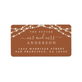 未来のミセス・テラコッタ結婚・ライツの住所 ラベル