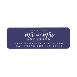 未来のミセス・ネイビー結婚ル差出人住所 ラベル