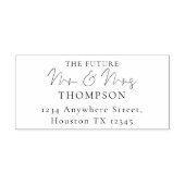 未来のミセス・ネームと差出人住所 セルフインキングスタンプ (デザイン)