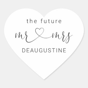 未来のミセス・ハートズ結婚ステッカー ハートシール
