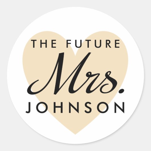 未来のミセス・ハート ラウンドシール (正面)