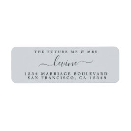 未来のミセス・パステルブルー結婚ズ差出人住所 ラベル