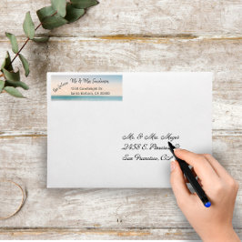 未来のミセス・ビーチ結婚式差出人住所 ラベル