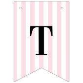 未来のミセス・ピンクストライプブライダルシャワー バンティングフラッグ (第1の旗)