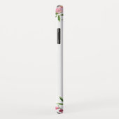 未来のミセス・ピンクフローラシックなスクリプト花嫁ギフト Case-Mate iPhoneケース (裏面/右)