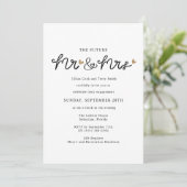 未来のミセス・フォト・婚約パーティ 招待状 (スタンド正面)