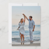 未来のミセス・フォト・婚約パーティ 招待状 (裏面)