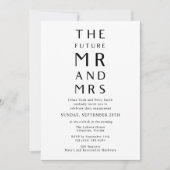 未来のミセス・フォト・婚約パーティ 招待状 (正面)