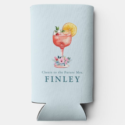 未来のミセス・ブライダルシャワーへの応援 スリム缶クーラー (裏面)