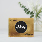 未来のミセス・ブライダルシャワー・ウェルウィーズアドバイス インビテーションポストカード (スタンド正面)