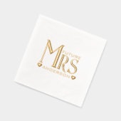 未来のミセス・ブライダルシャワー 箔ナプキン (左)