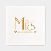 未来のミセス・ブライダルシャワー 箔ナプキン (正面)