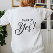 未来のミセス・ブライド、フィアンセ婚約ギフトカスタム スウェットシャツ