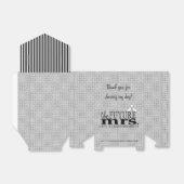 未来のミセス・ブラック&ホワイトブライダルシャワー フェイバーボックス (折り畳みなし)