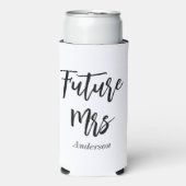 未来のミセス ブラック ホワイト バチェロレッテ スリム缶クーラー (Seltzer正面)