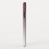 未来のミセス・ブルゴーニュグリッターシックなスクリプトブライド Case-Mate iPhoneケース (裏面/右)