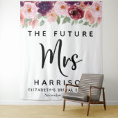 未来のミセス・ブルゴーニュフローラカスタムブライダルシャワー タペストリー (インサイチュ)