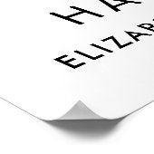 未来のミセス・ブルゴーニュフローラカスタムブライダルシャワー ポスター (角)