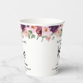 未来のミセス・ブルゴーニュフローラカスタムブライダルシャワー 紙コップ (右)