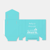 未来のミセス・ブルーとホワイト・ブライダル・シャワー フェイバーボックス (折り畳みなし)