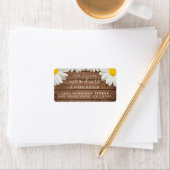 未来のミセス・ホワイト・デイジー結婚ズ差出人住所 ラベル (インサイチュ)