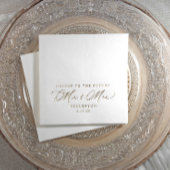 未来のミセス・ミセス・カスタム婚約パーティ 箔ナプキン