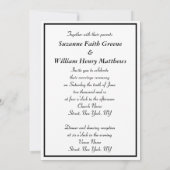 未来のミセス・モノグラムエレガントな結婚式招待状 招待状 (裏面)