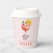 未来のミセス ライトピンクに乾杯 紙コップ (正面)