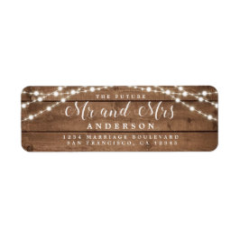 未来のミセス・ライ素朴ツの結婚差出人住所 ラベル