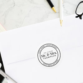 未来のミセス・ラウンド結婚の差出人住所 ラウンドシール