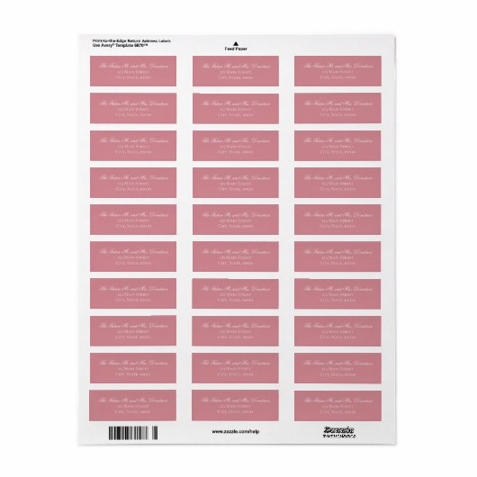 未来のミセス・差出人住所ラベル ラベル (フルシート)