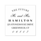 未来のミセス |差出人住所 セルフインキングスタンプ (デザイン)