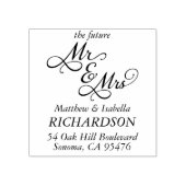 未来のミセス・差出人住所 ラバースタンプ (インプリント)