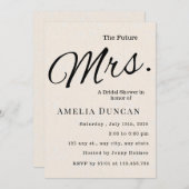 未来のミセス 招待状 (正面/裏面)
