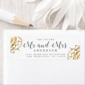 未来のミセス・金ゴールドフローラ結婚差出人住所 ラベル (インサイチュ)