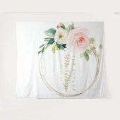 未来のミセス・金ゴールド・ブライダルシャワー・バックドロップ・フォト・ブース タペストリー (正面(横))