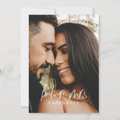 未来のミセス | Terracottaブライダルブランチのバブリー写真 招待状 (裏面)