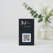 未来のミニマリズム主義者、黒と青  名刺 (スタンド正面)