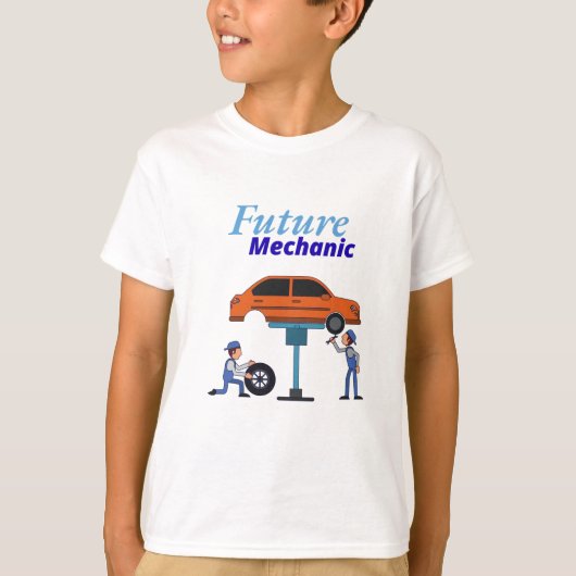未来のメカニック Tシャツ (正面)