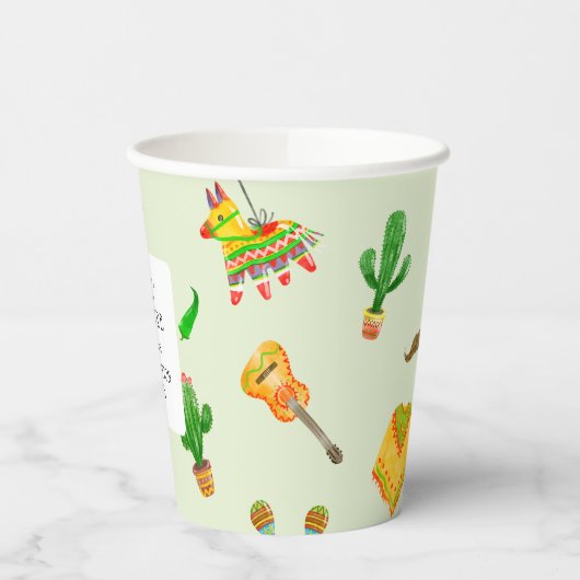 未来のメキシコの卒業式パーティーのタコ 紙コップ (左)