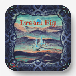 未来のライトドリームビッグ ペーパープレート